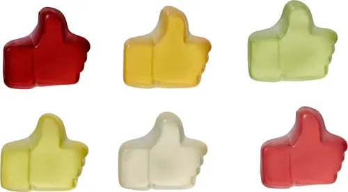 Gommes de fruits pouce levé 10g