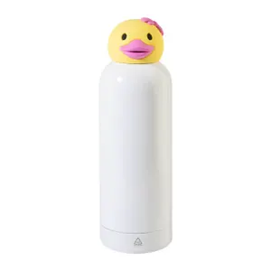 Gourde isotherme pour enfants, canard - ZooSip | Blanc / Jaune