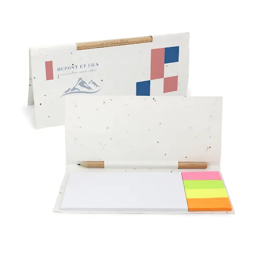 Grand bloc-note papier graines