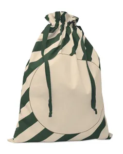 Grand sac coton Père Noël personnalisé - Laukku | Vert