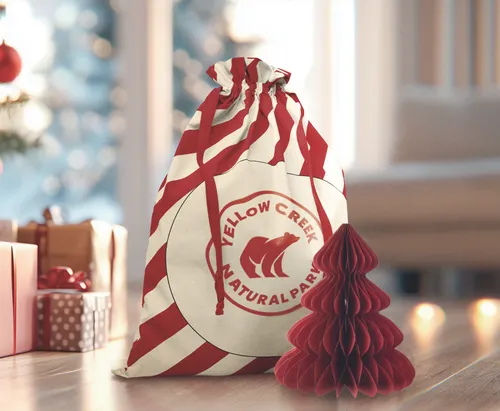 Grand sac coton Père Noël personnalisé - Laukku