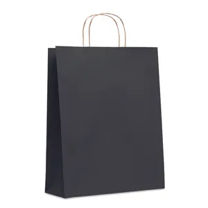Grand sac en papier publicitaire format Paper Tone L | Black