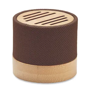 Haut-parleur Bambou RPET Personnalisable - Bool | Chocolat