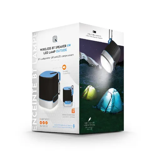 Haut parleur lampe publicitaire