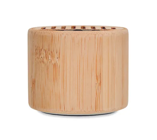 Haut-parleur sans fil bambou - Round Lux personnalisable