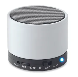 Haut-parleurs sans fil personnalisables - Round Bass | White
