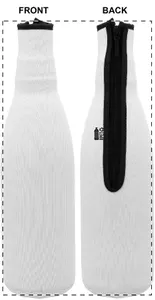 Housse isotherme personnalisée en RPET pour bouteille de vin - VinoPrint | Noir