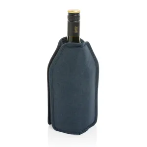 Housse réfrigérante à vin personnalisée Vino en rPET AWARE™ - XD Collection | Bleu marine