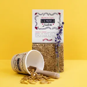 Insectes apéritifs en pot carton