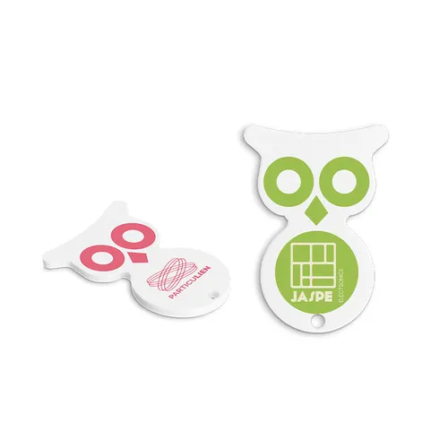 Jeton plastique personnalisé (abs) forme hibou