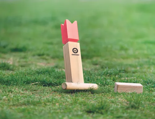 Jeu de lancer en bois de pin personnalisable - King
