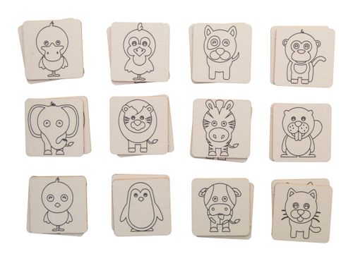 Jeu de memory personnalisé à colorier, environnement - Colormor