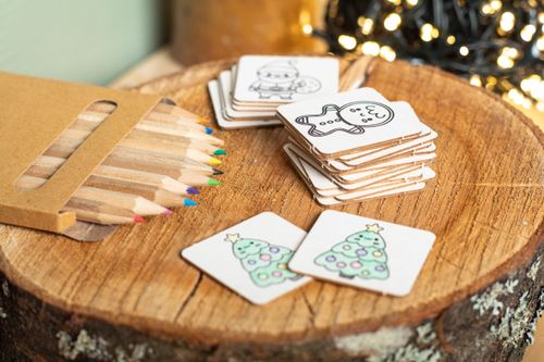 Jeu de memory coloriage noël personnalisé - Coloxmor