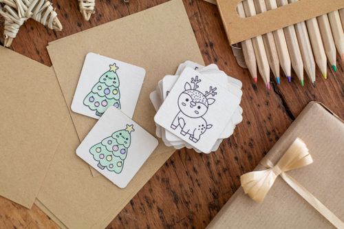 Jeu de memory coloriage noël personnalisé - Coloxmor