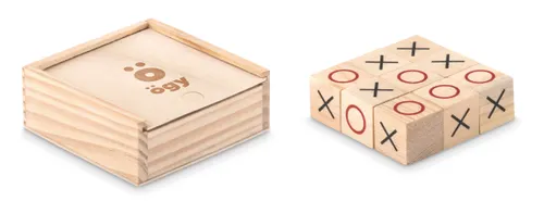 Jeu de morpion en bois personnalisable - Tic Tac Toe