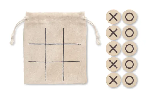 Jeu de morpion en bois publicitaire - Topos