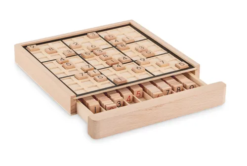 Jeu de plateau sudoku en bois personnalisable - Sudoku