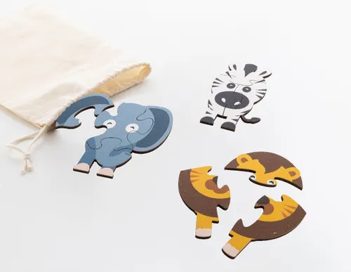 Jeu de puzzle personnalisé, animaux - Zoofrik