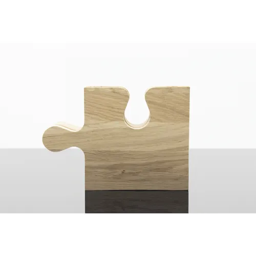 K05 - Set de 4 planches à découper puzzle personnalisé 100% FSC® chêne