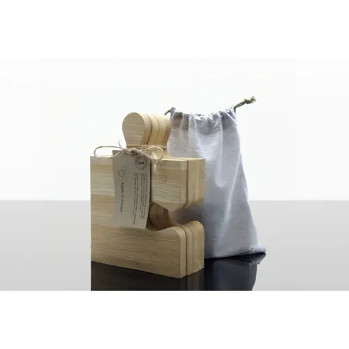 K05 - Set de 4 planches à découper puzzle personnalisé 100% FSC® chêne
