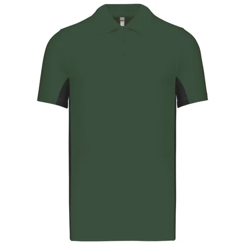 Polo piqué manches courtes bicolore homme - Kariban