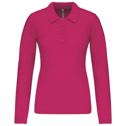Polo piqué manches longues femme - Kariban