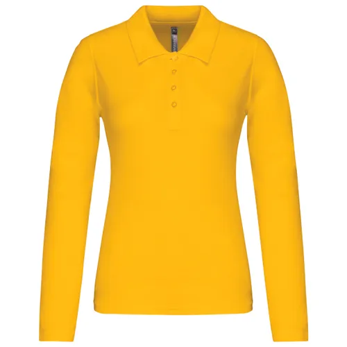 Polo piqué manches longues femme - Kariban