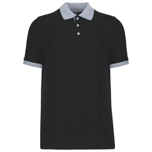 Polo piqué bicolore homme - Kariban