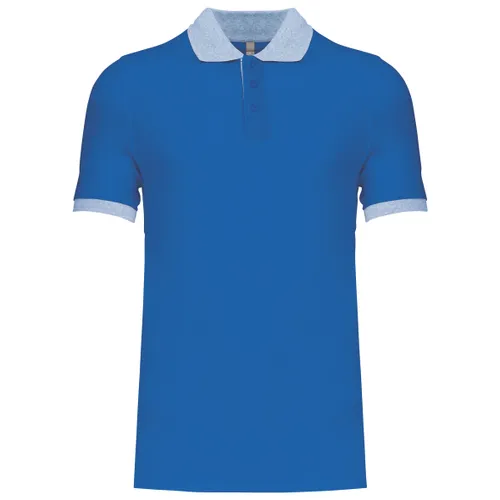 Polo piqué bicolore homme - Kariban