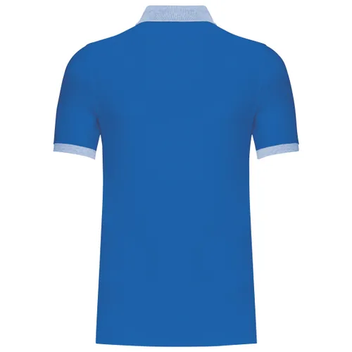 Polo piqué bicolore homme - Kariban