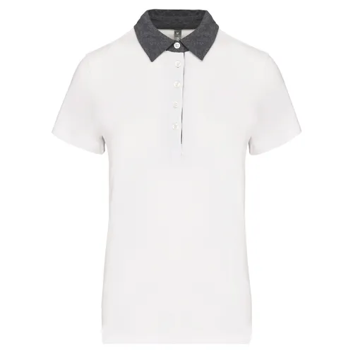 Polo jersey bicolore femme - Kariban