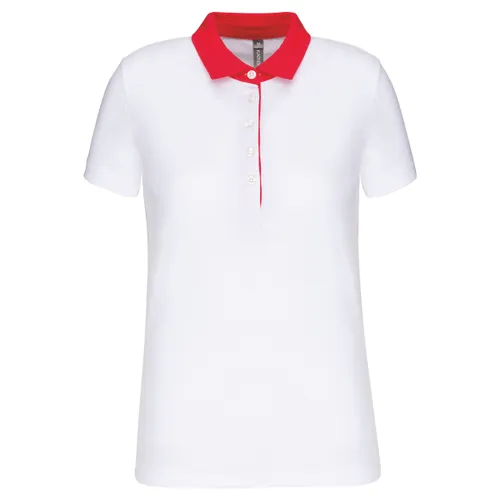 Polo jersey bicolore femme - Kariban