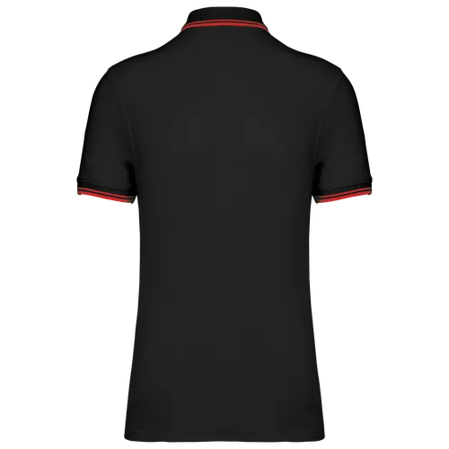 Polo homme manches courtes à liserés contrastés - Kariban