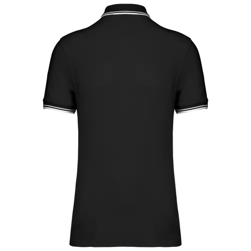 Polo homme manches courtes à liserés contrastés - Kariban