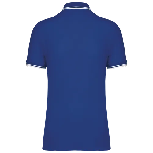 Polo homme manches courtes à liserés contrastés - Kariban