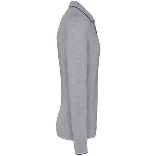 Polo maille piquée manches longues homme - Kariban
