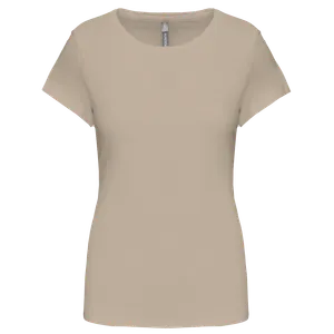 T-shirt col rond manches courtes femme - Kariban | Light Sand