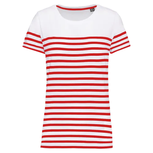 T-shirt marin col rond Bio femme - Kariban