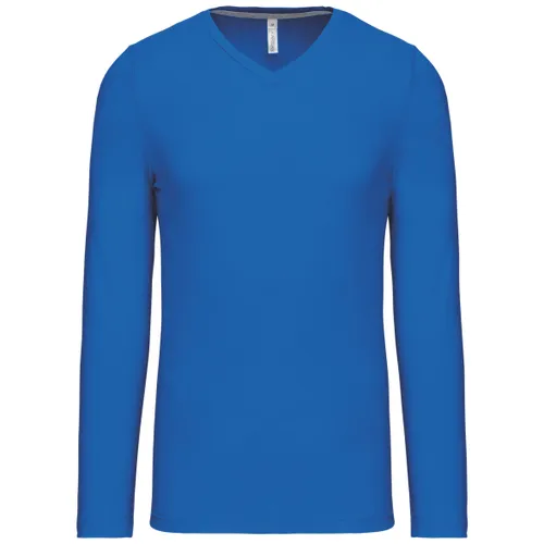 T-shirt col V manches longues homme - Kariban