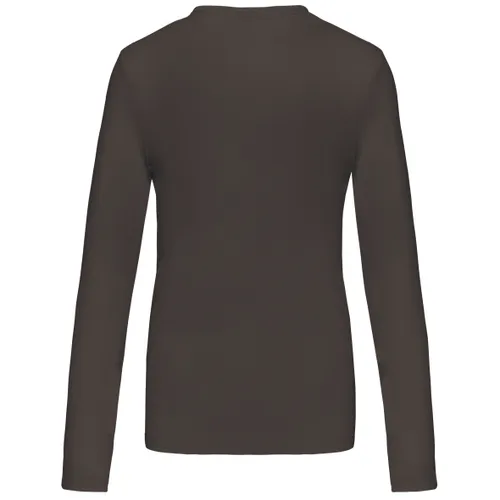 T-shirt col V manches longues femme - Kariban