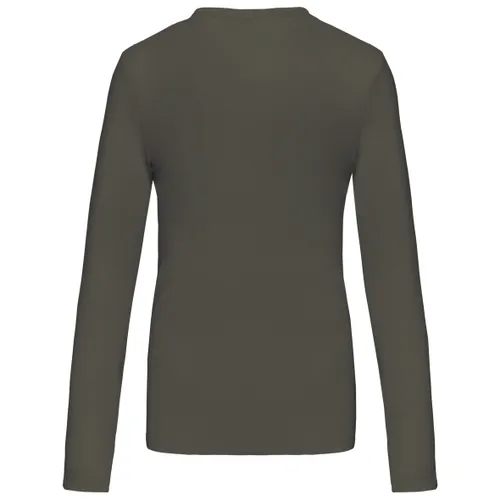 T-shirt col V manches longues femme - Kariban