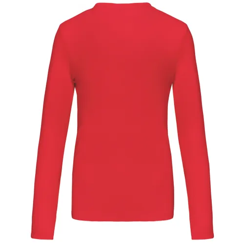 T-shirt col V manches longues femme - Kariban