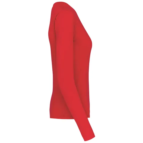 T-shirt col V manches longues femme - Kariban