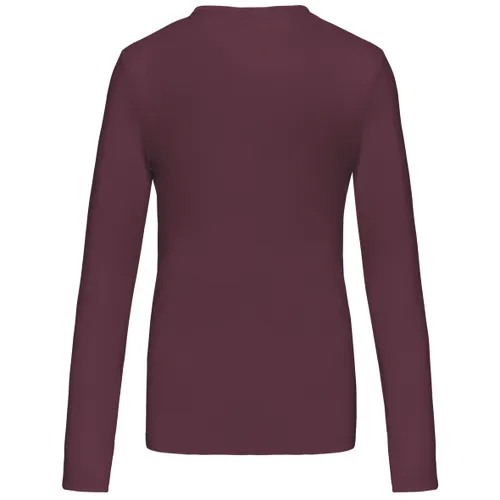 T-shirt col V manches longues femme - Kariban