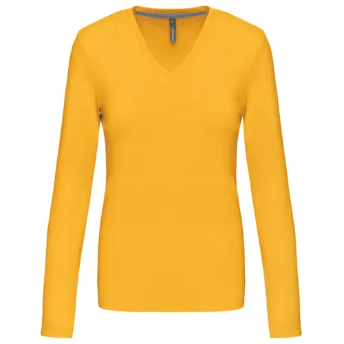 T-shirt col V manches longues femme - Kariban