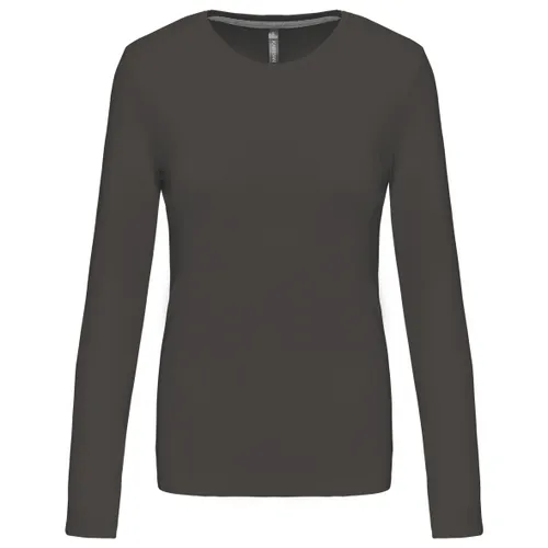 T-shirt col rond manches longues femme - Kariban