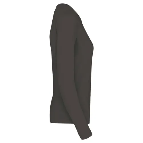 T-shirt col rond manches longues femme - Kariban