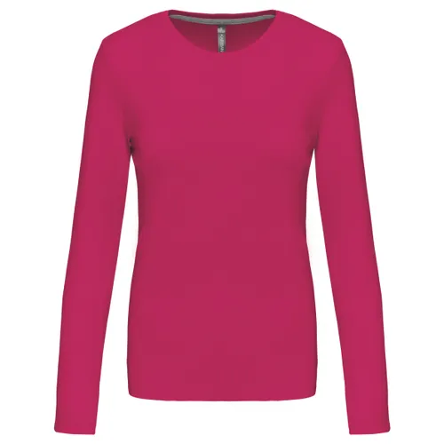 T-shirt col rond manches longues femme - Kariban