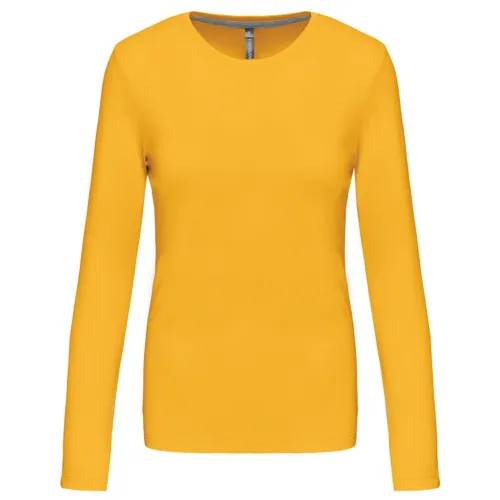 T-shirt col rond manches longues femme - Kariban
