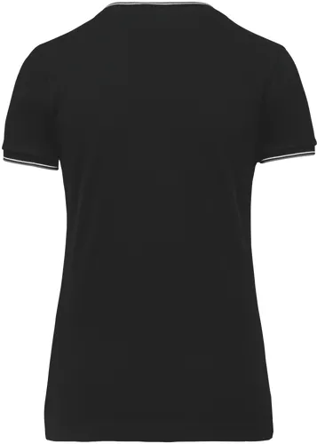 T-shirt maille piquée col V femme - Kariban